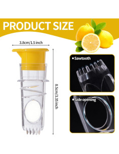 Exprimidor de Limón Aklimida con Tapa y Filtro 32g 2