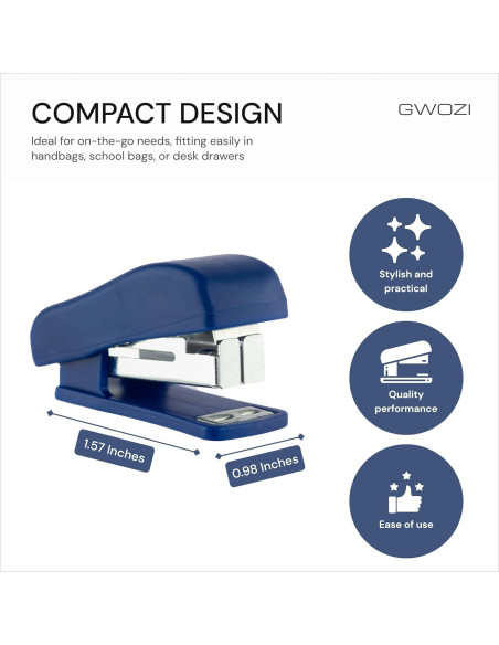 Grapadoras Mini GWOZI - Juego de 4 Grapadoras Compactas