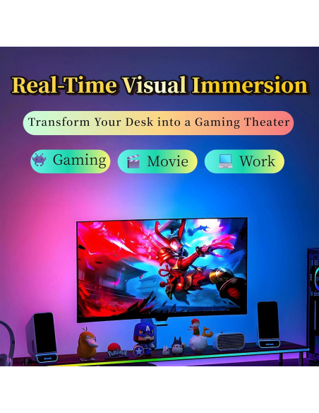 Tira de Retroiluminación LED para Monitor 27" Wacuaao HN-202-10