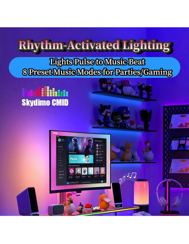 Tira de Retroiluminación LED para Monitor 27" Wacuaao HN-202-10