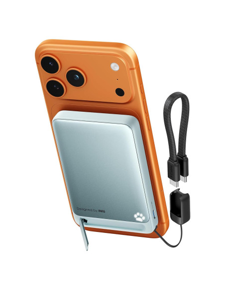 Cargador Portátil Magnético INIU 10000mAh Carga Rápida Azul