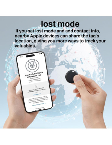 Etiquetas Air Tracker EMONAIR Dot - Rastreador Bluetooth iOS