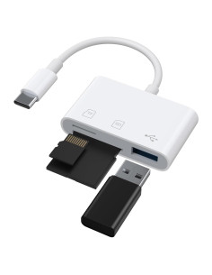 Lector de Tarjetas USB-C SD/TF Vanjua 3 en 1 para iPhone y Android