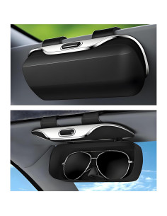 Soporte de Gafas de Sol GDQ para Visera de Coche Gris 2