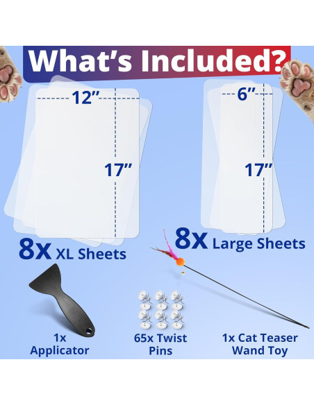 Protector de Muebles Anti Rasguños BlueDots 16 Hojas XL