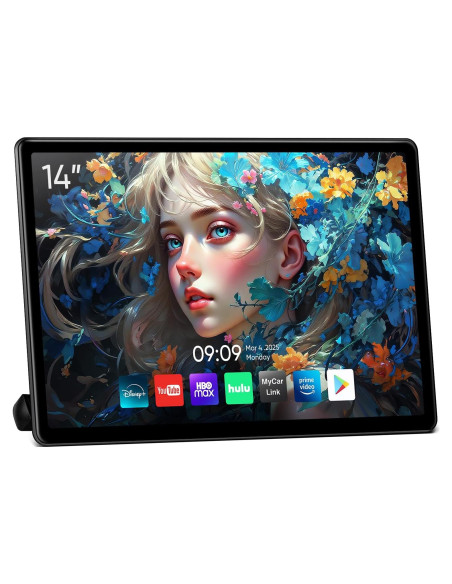 Monitor de respaldo AINAVIGO 14" Android 13 2+32GB WiFi