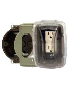 Caja Redonda Exterior Intermatic WP3103C 1 Gang Transparente