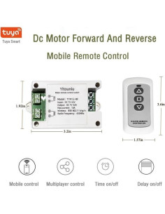 Controlador de Motor DC WiFi/Bluetooth Yitouniu 10A 7-32V 2