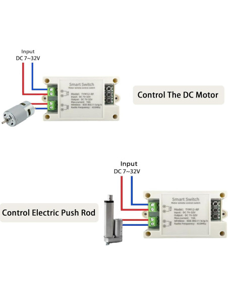 Controlador de Motor DC WiFi/Bluetooth Yitouniu 10A 7-32V