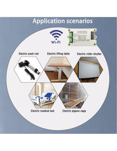 Controlador de Motor DC WiFi/Bluetooth Yitouniu 10A 7-32V