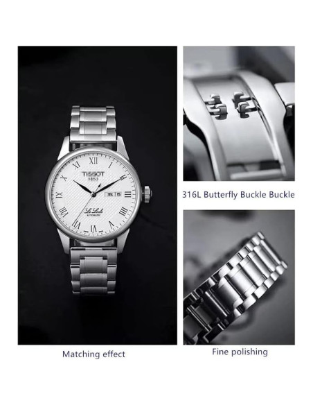 Correa de Reloj de Acero Inoxidable Universal 14-24mm Plata