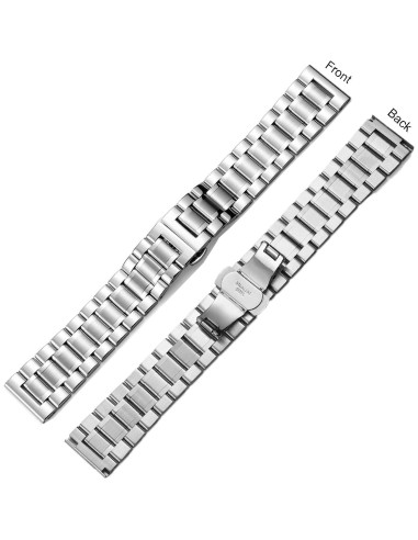 Correa de Reloj de Acero Inoxidable Universal 14-24mm Plata