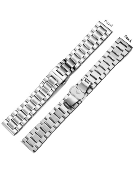 Correa de Reloj de Acero Inoxidable Universal 14-24mm Plata