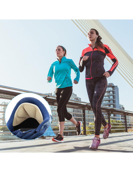 Almohadillas de Talón Adhesivas Wanmu - 2 Tamaños Beige