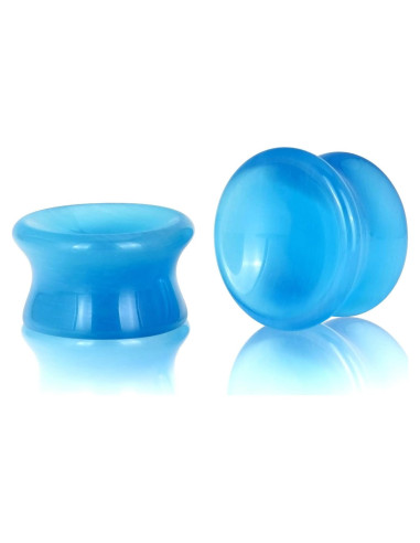 Stuppendux 2 Piezas Tapones de Oído de Piedra Natural 12mm