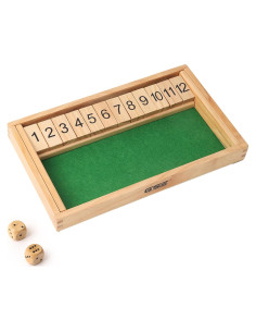 Juego de Mesa Cierra la Caja GSE con Dados de Madera 30.48x17.78cm