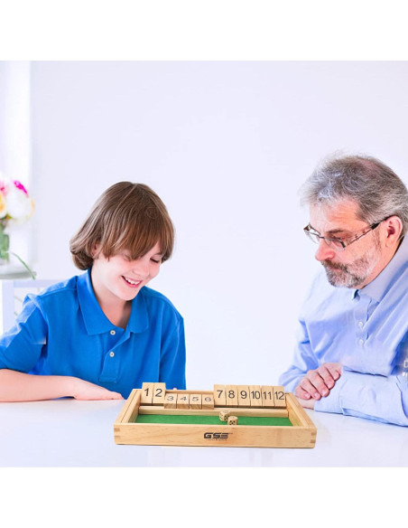 Juego de Mesa Cierra la Caja GSE con Dados de Madera 30.48x17.78cm