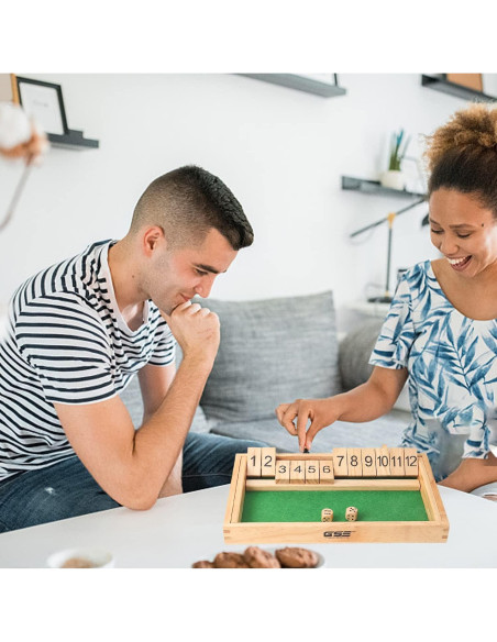 Juego de Mesa Cierra la Caja GSE con Dados de Madera 30.48x17.78cm