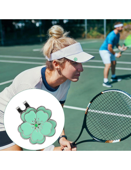 Juego de 2 marcadores de golf magnéticos Lasuroa verde