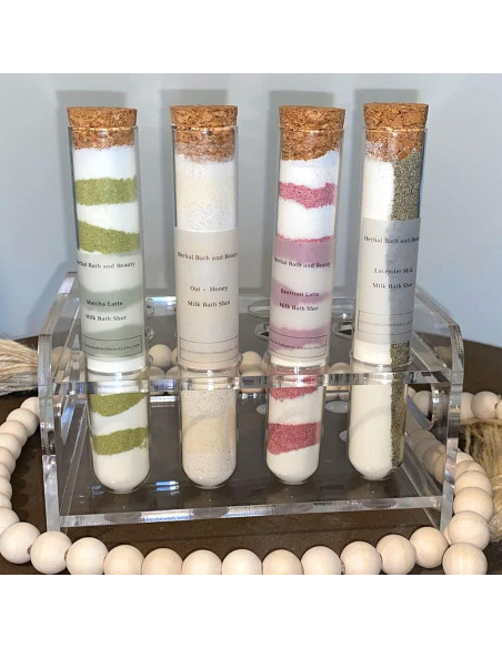 Tubo de Ensayo de Vidrio DEPEPE 25pcs 50ml 25x140mm con Corcho