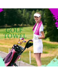 Toallas de Golf Microfibra Peryiter 4 Pcs 60x40 cm Color Vivo 2
