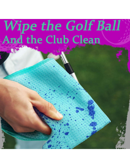 Toallas de Golf Microfibra Peryiter 4 Pcs 60x40 cm Color Vivo