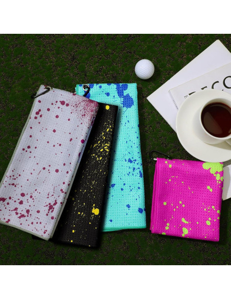 Toallas de Golf Microfibra Peryiter 4 Pcs 60x40 cm Color Vivo