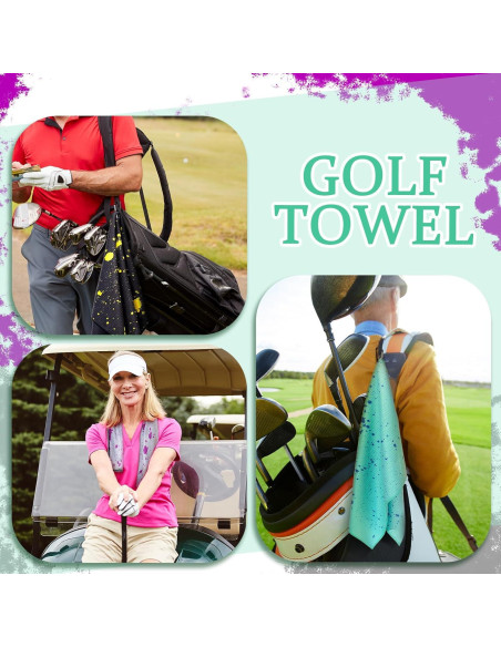 Toallas de Golf Microfibra Peryiter 4 Pcs 60x40 cm Color Vivo
