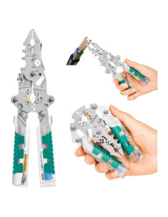 Alicates Eléctricos Tuvilo 18 en 1 con Probador de Voltaje