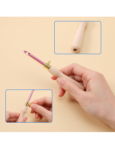 Kit de Agujas de Punch COMNICO 10 Piezas para Bordado DIY