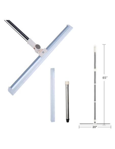 Raspador de Suelo Sunki 20 cm con Mango Extensible 165 cm