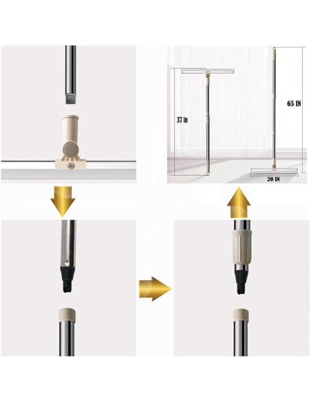 Raspador de Suelo Sunki 20 cm con Mango Extensible 165 cm