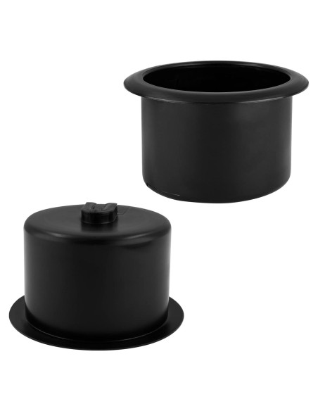 Portavasos Waziaqoc 2PCS para Silla y Coche, 86mm Negro