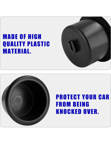 Portavasos Waziaqoc 2PCS para Silla y Coche, 86mm Negro