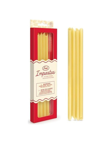 Pajitas de Silicona Reutilizables Genuine Fred Impastas Set de 4