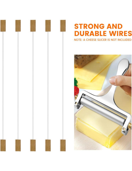 Cables de Repuesto para Cortador de Queso TOPULORS - 5 Unidades