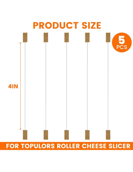 Cables de Repuesto para Cortador de Queso TOPULORS - 5 Unidades