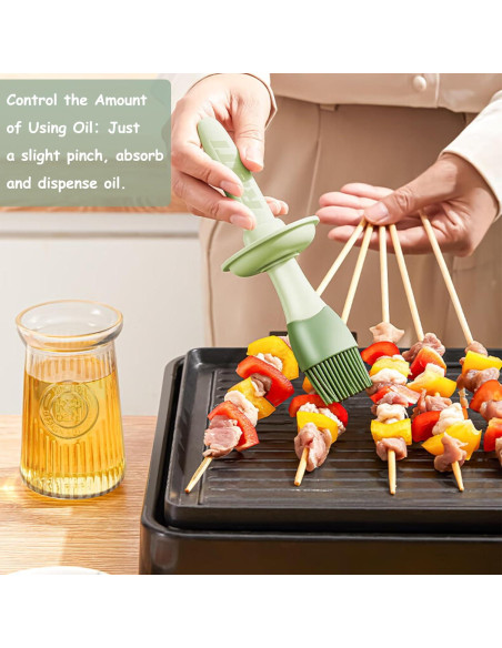 Dispensador de Aceite de Oliva STNRST-IN 200ml con Brocha Silicona