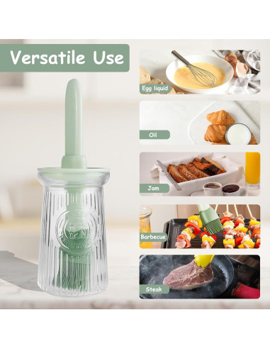 Dispensador de Aceite de Oliva STNRST-IN 200ml con Brocha Silicona