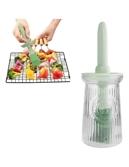 Dispensador de Aceite de Oliva STNRST-IN 200ml con Brocha Silicona