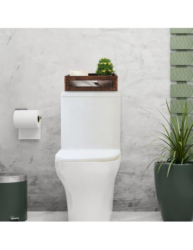 Cestas de Almacenamiento de Madera Rústica JNWLDZMY, Juego de 2