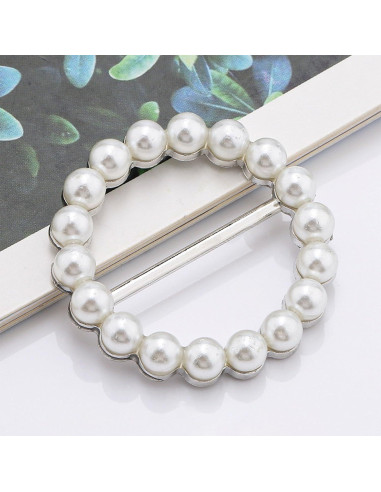 4 Anillos para Bufandas de Mujer - Clips Decorativos de Metal