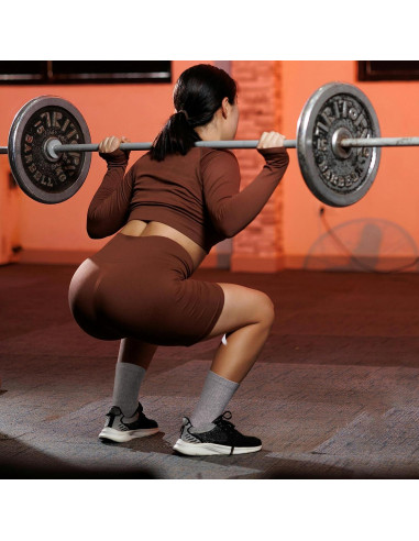 Calcetines de Entrenamiento YUEDGE para Mujeres - 5 Pares Negros