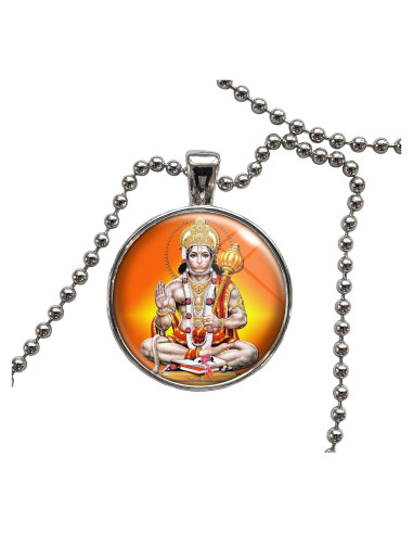 Colgante de Hanuman con Cadena - Aleación Metálica 2.54 cm