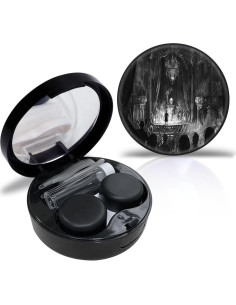 Estuche de Lentes de Contacto MIERYIER con Espejo y Accesorios 2