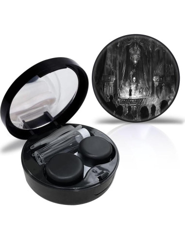 Estuche de Lentes de Contacto MIERYIER con Espejo y Accesorios