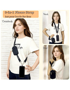 Correa Cruzada Ajustable Ceasyde con Cartera para Teléfono 2