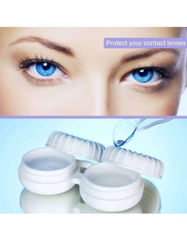 Estuche de Lentes de Contacto MIERYIER con Espejo y Accesorios