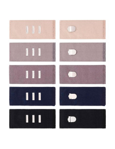 5 Extensores de Cintura para Pantalones con Gancho Metal