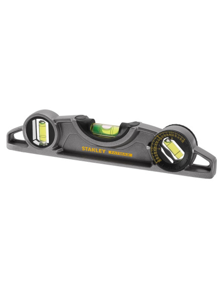 Nivel de burbuja Stanley FatMax Torpedo 25cm Aluminio Negro